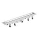 Polysan Tile műanyag lineáris zuhanylefolyó 82 cm, burkolható fedéllel, inox 72838