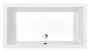Polysan Deep szögletes akril zuhanytálca 100x75x26 cm, fehér 72879