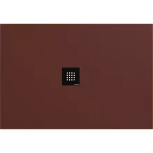   Polysan Flexia öntött márvány zuhanytálca 130x90 cm, matt barna 72896.71