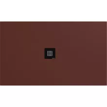   Polysan Flexia öntött márvány zuhanytálca 150x90 cm, matt barna 72898.71