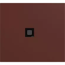   Polysan Flexia öntött márvány zuhanytálca 110x100 cm, matt barna 72922.71