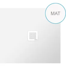   Polysan Flexia öntött márvány zuhanytálca 110x100 cm, matt fehér 72922MAT