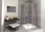 SAPHO Polysan Flexia öntött márvány zuhanytálca 100x80 cm, fehér 72926