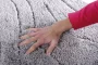Sapho Ridder La Ola csúszásmentes fürdőszobai textil kilépő szőnyeg 60x90cm, szürke 729307