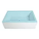 Polysan Deep Plain Nika előlap 140x36 cm, fehér 72957
