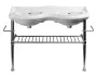 Sapho Kerasan Retro mosdótartó konzol 120 cm, króm kivitelben
