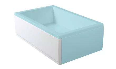 Polysan DEEP PLAIN előlap 160x36 cm, balos/fehér 73199