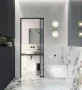 Sapho GSI WCLEAN fali kerámia WC integrált bidéfunkcióval 59x38 cm, dual matt fehér 7418K09