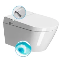   Sapho GSI WCLEAN fali kerámia WC integrált bidéfunkcióval 59x38 cm ExtraGlaze bevonattal, fehér 7418K11