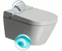 Sapho GSI WCLEAN fali kerámia WC integrált bidéfunkcióval 59x38 cm, dual matt szürke 7418K17