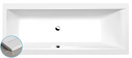 Polysan Cleo beépíthető akril Slim kád 170x70x48 cm, fehér 74611S