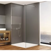   Sapho Bruckner Spitza Walk-in zuhanyfal 110x200 átlátszó üveggel és vízlepergető bevonattal, króm 750.110.1