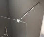 Sapho Bruckner Spitza Walk-in zuhanyfal 120x200 átlátszó üveggel és vízlepergető bevonattal, króm 750.120.1
