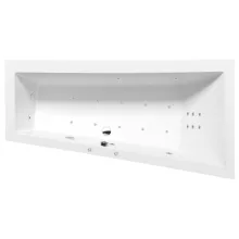   Polysan Andra jobbos aszimmetrikus akril kád Hidro Air rendszerrel 180x90x45 cm, fehér 78771HA