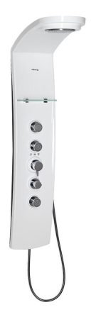 SAPHO Polysan Luk termosztátos zuhanypanel, ABS/fehér 80312