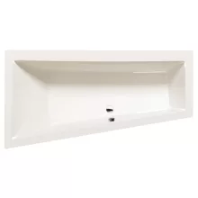   Polysan Andra aszimmetrikus akril kád 170x90x45 cm, balos / elefántcsont 81111.40