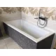 Polysan Andra L Slim akril kád 170x90x45 cm, balos, fehér 81111S