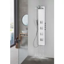  Polysan SPIRIT SQUARE termosztatikus zuhanypanel 250x1550 mm, fehér 81151