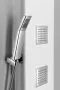 Polysan SPIRIT SQUARE termosztatikus zuhanypanel 250x1550 mm, fehér 81151