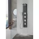 Polysan SPIRIT SQUARE termosztatikus zuhanypanel 250x1550 mm, fekete 81251