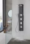 Polysan SPIRIT SQUARE termosztatikus zuhanypanel 250x1550 mm, fekete 81251