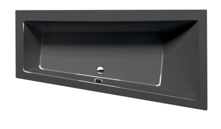 Polysan Andra aszimmetrikus akril kád 170x90x45 cm, jobbos / szürke 81511.30