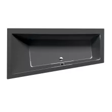   Polysan Andra L aszimmetrikus akril kád 160x90x45 cm, balos/szürke 81521.30