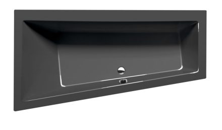 Polysan Andra L aszimmetrikus akril kád 160x90x45 cm, balos/szürke 81521.30