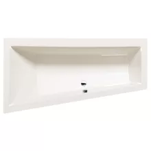   Polysan Andra L aszimmetrikus akril kád 160x90x45 cm, balos/elefántcsont 81521.40