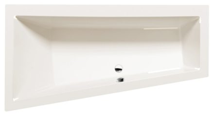 Polysan Andra L aszimmetrikus akril kád 160x90x45 cm, balos/elefántcsont 81521.40