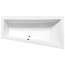   Polysan Andra R aszimmetrikus akril kád 160x90x45cm, jobbos/fehér 81541