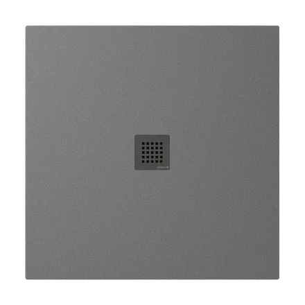 Polysan TRENECA vágható öntött márvány zuhanytálca 90x90cm, matt szürke 84300.31