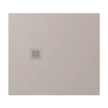   Polysan TRENECA vágható öntött márvány zuhanytálca 100x90 cm, matt bézs 84306.81