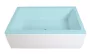Polysan Deep Plain Nika előlap 100x36 cm, fehér 84825