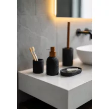 Sapho Craft álló szappantartó fekete kivitelben.