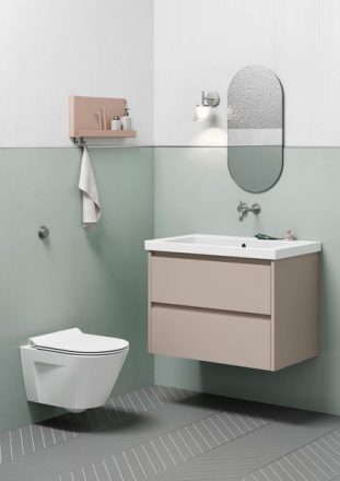 Sapho Gsi Norm Swirlflush fali WC csésze 50x36 cm, fehér 861611