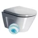Sapho Gsi Norm X fali kerámia WC csésze 36x50 cm GeniusFlush öblítéssel és ExtraGlaze bevonattal, fehér színben.