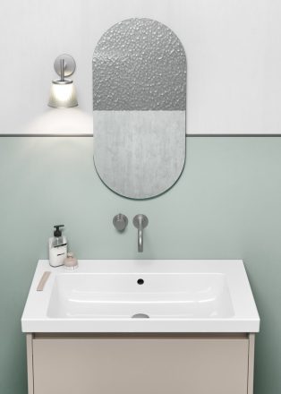 Sapho GSI Norm kerámiamosdó 80x50 cm furat nélkül túlfolyóval, ExtraGlaze fehér 8634011