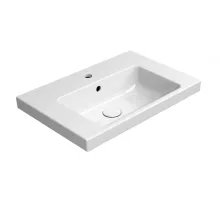   Sapho Gsi Norm kerámiamosdó 60x40 cm, csaplyukkal és ExtraGlaze bevonattal, fehér 8636111