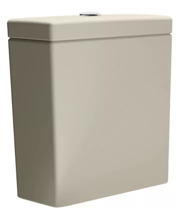 Sapho Gsi Pura monoblokk kerámia WC tartály öblítőmechanika nélkül, matt kréta színben.