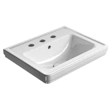   Sapho Gsi Classic 3 csapfuratos kerámia mosdó 60x50 cm, ExtraGlaze bevonattal, fehér 8731311