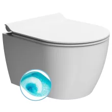   Sapho GSI Pura fali kerámia WC Swirlflush öblítéssel 35x46 cm, DualGlaze matt fehér 880209