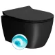 Sapho GSI Pura fali WC Swirlflush öblítéssel 35x46 cm, DualGlaze matt fekete 880226