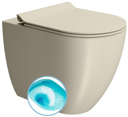 Sapho GSI Pura álló WC Swirlflush öblítéssel 36x55 cm, vario kifolyás, DualGlaze matt kréta 880308