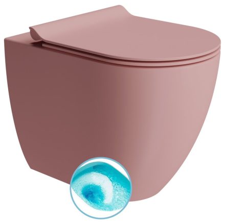 Sapho GSI Pura álló kerámia WC 36x55 cm Swirlflush öblítéssel és DualGlaze bevonattal, matt rózsaszín 880324