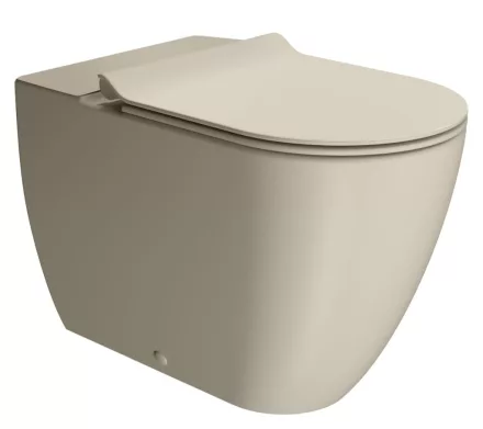 Sapho Gsi Pura monoblokk kerámia WC csésze 36x63 cm Swirlflush öblítéssel és DualGlaze bevonattal, matt kréta színben.