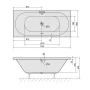 Polysan Viva B Slim akril kád 175x80x47 cm, fehér 88119S