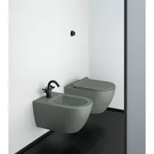   Sapho Gsi Pura SWIRLFLUSH fali WC csésze 36x55 cm, ExtraGlaze bevonat, matt agave 881504