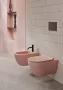 Sapho Gsi Pura SWIRLFLUSH fali WC csésze 55x36 cm, matt rózsaszín 881524