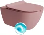 Sapho Gsi Pura SWIRLFLUSH fali WC csésze 55x36 cm, matt rózsaszín 881524